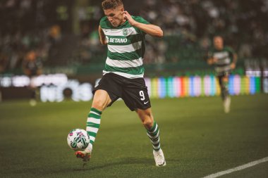 Liga Portekiz maçında Viktor Gyokeres, Portekiz 'in başkenti Lizbon' da Estadio Jose Alvalade 'de Sporting CP ile Moreirense FC arasında 23 / 24 maç yaptı. (Maciej Rogowski)