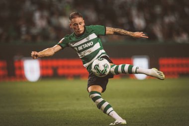 Liga Portugal maçında Nuno Santos, Sporting CP ile Moreirense FC arasında Estadio Jose Alvalade, Lizbon, Portekiz 'de oynanan 23 / 24 maçında. (Maciej Rogowski)