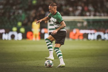 Liga Portugal maçında Nuno Santos, Sporting CP ile Moreirense FC arasında Estadio Jose Alvalade, Lizbon, Portekiz 'de oynanan 23 / 24 maçında. (Maciej Rogowski)