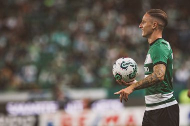 Liga Portugal maçında Nuno Santos, Sporting CP ile Moreirense FC arasında Estadio Jose Alvalade, Lizbon, Portekiz 'de oynanan 23 / 24 maçında. (Maciej Rogowski)