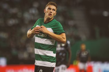 Liga Portekiz maçında Viktor Gyokeres, Portekiz 'in başkenti Lizbon' da Estadio Jose Alvalade 'de Sporting CP ile Moreirense FC arasında 23 / 24 maç yaptı. (Maciej Rogowski)