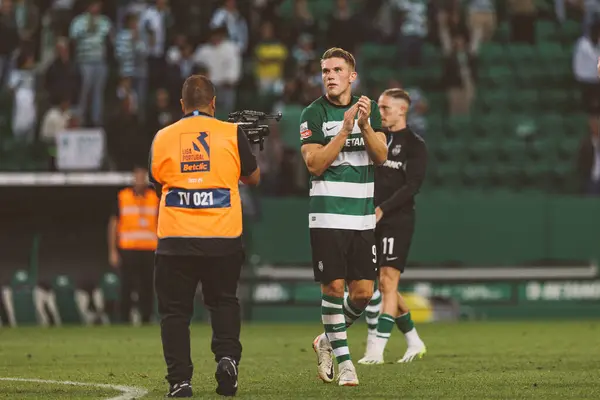 Liga Portekiz maçında Viktor Gyokeres, Portekiz 'in başkenti Lizbon' da Estadio Jose Alvalade 'de Sporting CP ile Moreirense FC arasında 23 / 24 maç yaptı. (Maciej Rogowski)