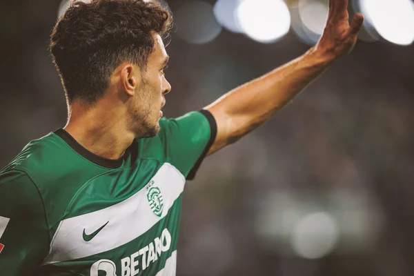 stock image Pedro Goncalves during  Liga Portugal 23/24 game between  Sporting CP and Moreirense FC at Estadio Jose Alvalade, Lisbon, Portugal. (Maciej Rogowski)