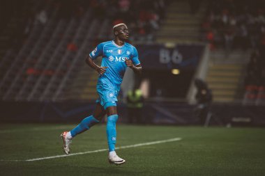 Victor Osimhen UEFA Şampiyonlar Ligi 2023 / 24 maçında SC Braga ve SSC Napoli arasında Estadio Municipal de Braga, Braga, Portekiz 'de oynandı. (Maciej Rogowski)