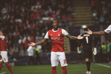 UEFA Şampiyonlar Ligi 2023 / 24 maçında Cristian Borja, Portekiz 'in Braga şehrinde Estadio Municipal de Braga' da SC Braga ve SSC Napoli arasında oynandı. (Maciej Rogowski)