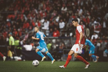 Jose Fonte UEFA Şampiyonlar Ligi 2023 / 24 maçında Portekiz 'in Braga şehrinde Estadio Municipal de Braga' da SC Braga ve SSC Napoli arasında oynandı. (Maciej Rogowski)