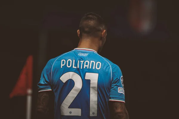 stock image Matteo Politano during  UEFA Champions League 2023/24 game between SC Braga and SSC Napoli at Estadio Municipal de Braga, Braga, Portugal. (Maciej Rogowski)