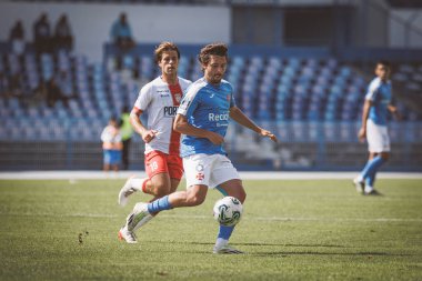 CF OS Belenses ile Estadio Restelo, Belem, Lizbon 'daki UD Leiria arasında oynanan Liga Portekiz maçında Chaby. (Maciej Rogowski)