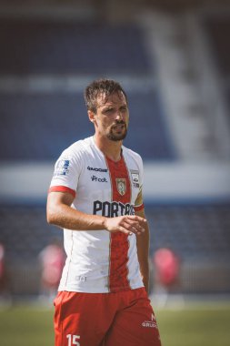 Liga Portekiz 2 / 23 maçında UD Leiria 'dan Kaka Estadio Restelo, Belem, Lizbon, Portekiz' de CF OS Belenses ve UD Leiria arasında. (Maciej Rogowski)