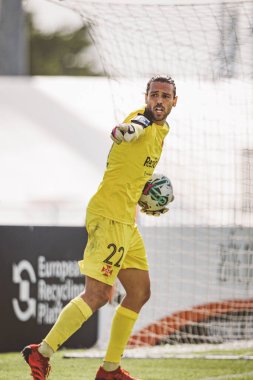 Liga Portekiz maçında David Allen Grilo CF OS Belenses ile Estadio Restelo, Belem, Lizbon, Portekiz 'deki UD Leiria arasında 23 / 24 maç yaptı. (Maciej Rogowski)