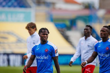 x in Liga Portugal 2 23 / 24 play between CF OS Belenenses and UD Leiria at Estadio Restelo, Belem, Lisbon, Portugal. (Maciej Rogowski)
