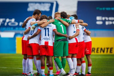 x in Liga Portugal 2 23 / 24 play between CF OS Belenenses and UD Leiria at Estadio Restelo, Belem, Lisbon, Portugal. (Maciej Rogowski)