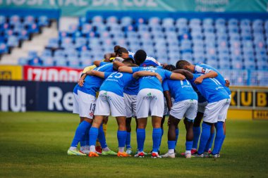 x in Liga Portugal 2 23 / 24 play between CF OS Belenenses and UD Leiria at Estadio Restelo, Belem, Lisbon, Portugal. (Maciej Rogowski)