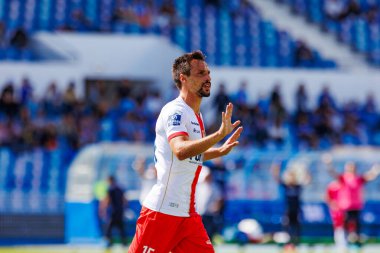 x in Liga Portugal 2 23 / 24 play between CF OS Belenenses and UD Leiria at Estadio Restelo, Belem, Lisbon, Portugal. (Maciej Rogowski)