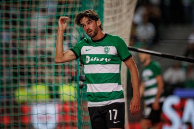 x, Liga Portekiz maçı sırasında Estadio Jose Alvalade, Lizbon, Portekiz 'de Sporting CP ve Rio Ave FC arasında oynanır. (Maciej Rogowski)