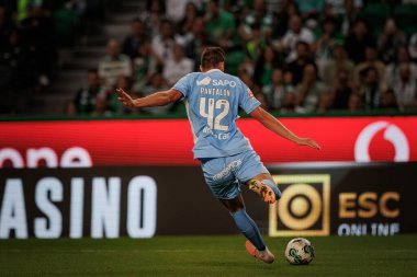 Liga Portugal maçında Renato Pantalon, Estadio Jose Alvalade, Lizbon, Portekiz 'de Sporting CP ve Rio Ave FC arasında 23 / 24 maç yaptı. (Maciej Rogowski)