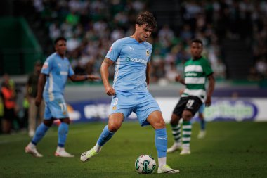 Portekiz Ligi maçında Manuel Nobrega, Estadio Jose Alvalade, Lizbon, Portekiz 'de Sporting CP ve Rio Ave FC arasında 23 / 24 maç yaptı. (Maciej Rogowski)