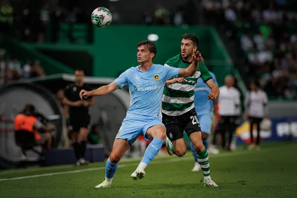 stock image Manuel Nobrega, Paulinho during  Liga Portugal 23/24 game between  Sporting CP and Rio Ave FC at Estadio Jose Alvalade, Lisbon, Portugal. (Maciej Rogowski)