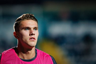 Liga Portugal Betclic maçında Viktor Gyokeres, Estadio de Sao Luis, Faro 'da SC Farense ile Sporting CP arasında 23 / 24 maç oynadı. (Maciej Rogowski)