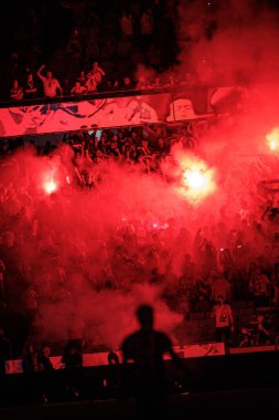 Lizbon, Estadio Da Luz 'daki SL Benfica ile FC Porto arasında oynanan Liga Portekiz Betclic maçında taraftarlar. (Maciej Rogowski)