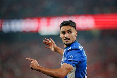 Liga Portugal Betclic maçında Stephen Eustaquio, Lizbon 'un Estadio Da Luz şehrinde SL Benfica ile FC Porto arasında 23 / 24 maç oynadı. (Maciej Rogowski)