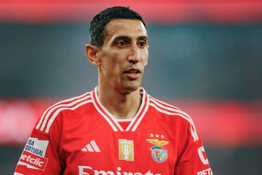 Estadio Da Luz, Lizbon 'daki SL Benfica ile FC Porto arasında oynanan Liga Portekiz Betclic maçında Angel Di Maria. (Maciej Rogowski)