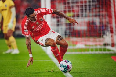 Estadio Da Luz, Lizbon 'daki SL Benfica ile FC Porto arasında oynanan Liga Portekiz Betclic maçında Angel Di Maria. (Maciej Rogowski)
