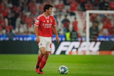 Liga Portugal Betclic maçında Joao Neves SL Benfica ve FC Porto arasında Estadio Da Luz, Lizbon 'da oynandı. (Maciej Rogowski)