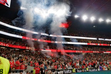 Lizbon, Estadio Da Luz 'daki SL Benfica ile FC Porto arasında oynanan Liga Portekiz Betclic maçında taraftarlar. (Maciej Rogowski)