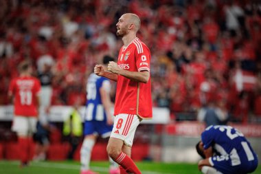Fredrik Aursnes Liga Portekiz Betclic maçında SL Benfica ve FC Porto arasında Estadio Da Luz, Lizbon 'da oynandı. (Maciej Rogowski)