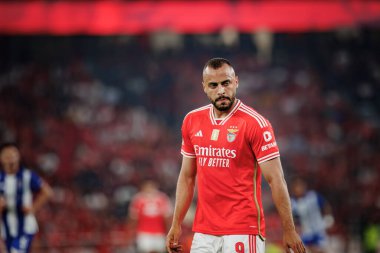 Liga Portugal Betclic maçında SL Benfica ve FC Porto arasında oynanan maçta Arthur Cabral, Estadio Da Luz, Lizbon 'da. (Maciej Rogowski)