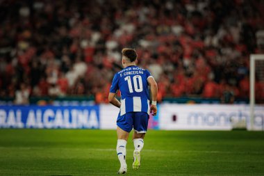 Francisco Conceicao, Liga Portekiz Betclic maçında SL Benfica ve FC Porto arasında Estadio Da Luz, Lizbon 'da oynandı. (Maciej Rogowski)