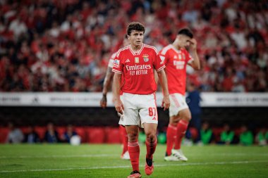 Liga Portugal Betclic maçında Joao Neves SL Benfica ve FC Porto arasında Estadio Da Luz, Lizbon 'da oynandı. (Maciej Rogowski)