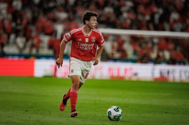 Liga Portugal Betclic maçında Joao Neves SL Benfica ve FC Porto arasında Estadio Da Luz, Lizbon 'da oynandı. (Maciej Rogowski)