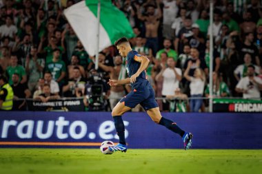 La Liga maçında Gabriel Paulista Real Betis ve Valencia CF arasında Estadio Benito Villamarin, Seville 'de oynandı. (Maciej Rogowski)