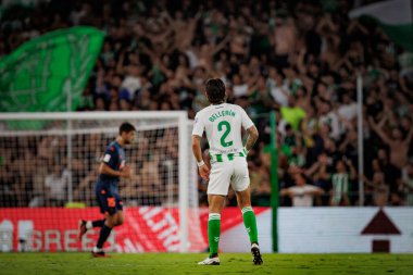 Hector Bellerin La Liga maçında Real Betis ile Valencia CF arasında Estadio Benito Villamarin, Seville 'de oynandı. (Maciej Rogowski)
