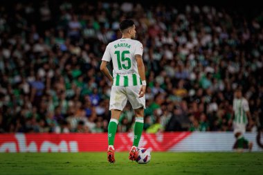 Marc Bartra La Liga maçında Real Betis ile Valencia CF arasında Estadio Benito Villamarin, Seville 'de oynandı. (Maciej Rogowski)