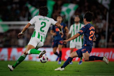 Hector Bellerin La Liga maçında Real Betis ile Valencia CF arasında Estadio Benito Villamarin, Seville 'de oynandı. (Maciej Rogowski)