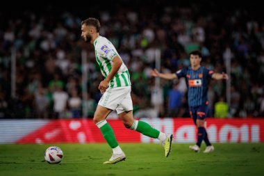 La Liga 'da Real Betis ile Valencia CF arasında oynanan maçta Alman Pezzella Estadio Benito Villamarin, Seville' de. (Maciej Rogowski)