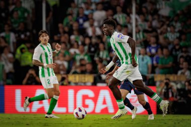 La Liga maçında Assane Diao Real Betis ve Valencia CF arasında Estadio Benito Villamarin, Seville 'de 23 / 24 oynandı. (Maciej Rogowski)