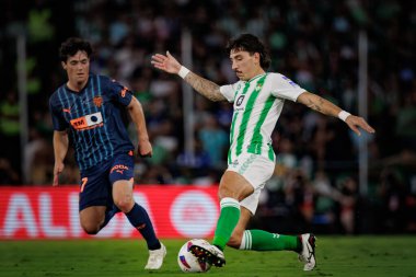 Hector Bellerin La Liga maçında Real Betis ile Valencia CF arasında Estadio Benito Villamarin, Seville 'de oynandı. (Maciej Rogowski)