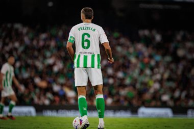 La Liga 'da Real Betis ile Valencia CF arasında oynanan maçta Alman Pezzella Estadio Benito Villamarin, Seville' de. (Maciej Rogowski)