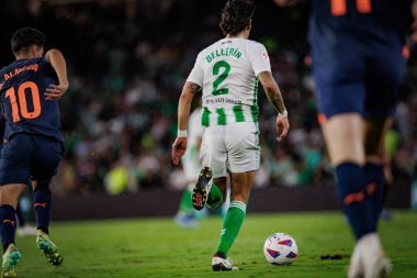 Hector Bellerin La Liga maçında Real Betis ile Valencia CF arasında Estadio Benito Villamarin, Seville 'de oynandı. (Maciej Rogowski)