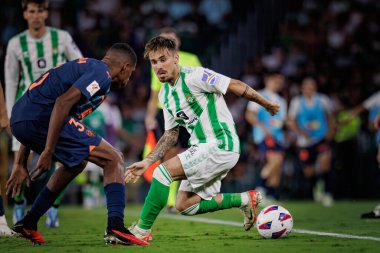 La Liga maçında Real Betis ile Valencia CF arasında oynanan Estadio Benito Villamarin, Seville 'de oynanan maçta Rodri (Rodrigo Sanchez Rodriguez). (Maciej Rogowski)