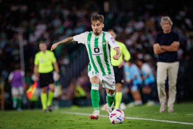 La Liga maçında Real Betis ile Valencia CF arasında oynanan Estadio Benito Villamarin, Seville 'de oynanan maçta Rodri (Rodrigo Sanchez Rodriguez). (Maciej Rogowski)
