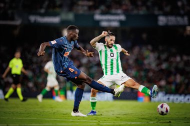 La Liga maçında Mouctar Diakhaby, Isco Real Betis ile Valencia CF arasında Estadio Benito Villamarin, Seville 'de oynanacak. (Maciej Rogowski)