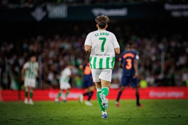 La Liga maçında Ez Abde Real Betis ve Valencia CF arasında Estadio Benito Villamarin, Seville 'de oynanan 23 / 24 maçında. (Maciej Rogowski)