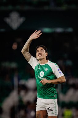 Hector Bellerin La Liga maçında Real Betis ile Valencia CF arasında Estadio Benito Villamarin, Seville 'de oynandı. (Maciej Rogowski)