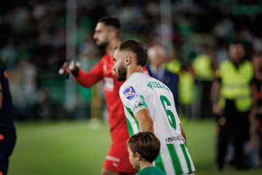 La Liga 'da Real Betis ile Valencia CF arasında oynanan maçta Alman Pezzella Estadio Benito Villamarin, Seville' de. (Maciej Rogowski)