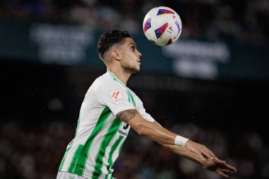 Marc Bartra La Liga maçında Real Betis ile Valencia CF arasında Estadio Benito Villamarin, Seville 'de oynandı. (Maciej Rogowski)